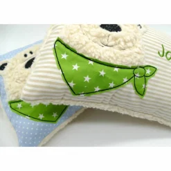 Namenskissen Taufkissen Kuschelkissen Kindergartenkissen Geburtsgeschenk  Bär Eisbär