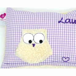 Namenskissen Taufkissen Kuschelkissen Kindergartenkissen Geburtsgeschenk  Eule Eulchen