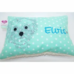 Namenskissen Taufkissen Kuschelkissen Kindergartenkissen Geburtsgeschenk  Bolonka