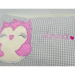 Namenskissen Taufkissen Kuschelkissen Kindergartenkissen Geburtsgeschenk  Eule Eulchen