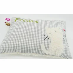 Namenskissen Taufkissen Kuschelkissen Kindergartenkissen Geburtsgeschenk  Schmusekissen Katze Kätzchen