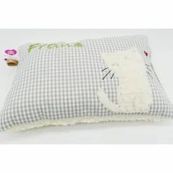Namenskissen Taufkissen Kuschelkissen Kindergartenkissen Geburtsgeschenk  Schmusekissen Katze Kätzchen