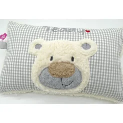 Namenskissen Taufkissen Kuschelkissen Kindergartenkissen Geburtsgeschenk  Bär Teddybär Kuschelbär