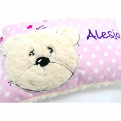 Namenskissen Taufkissen Kuschelkissen Kindergartenkissen Geburtsgeschenk  Bär Teddy Kuschelbär