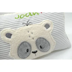 Namenskissen Taufkissen Kuschelkissen Kindergartenkissen Geburtsgeschenk  Panda Pandaliebe Pandabär