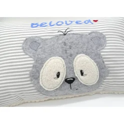 Namenskissen Taufkissen Kuschelkissen Kindergartenkissen Geburtsgeschenk  Panda Pandaliebe Pandabär