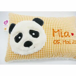 Namenskissen Taufkissen Kuschelkissen Kindergartenkissen Geburtsgeschenk  Panda Pandabär
