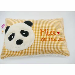 Namenskissen Taufkissen Kuschelkissen Kindergartenkissen Geburtsgeschenk  Panda Pandabär