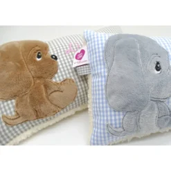 Namenskissen Taufkissen Kuschelkissen Kindergartenkissen Geburtsgeschenk Kuschliger Hundewelpe