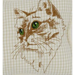 Namenskissen Taufkissen Kuschelkissen Kindergartenkissen Geburtsgeschenk  Schmusekissen Katzenkissen Langhaar