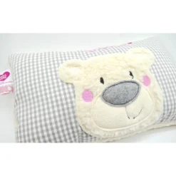 Namenskissen Taufkissen Kuschelkissen Kindergartenkissen Geburtsgeschenk  Bär Teddybär Kuschelbär