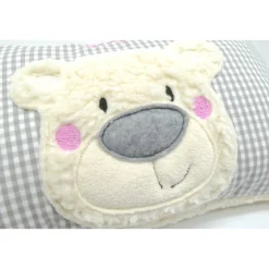 Namenskissen Taufkissen Kuschelkissen Kindergartenkissen Geburtsgeschenk  Bär Teddybär Kuschelbär
