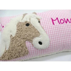 Namenskissen Taufkissen Kuschelkissen Kindergartenkissen Geburtsgeschenk Pferd Pferdchen Pony