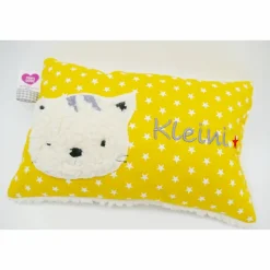 Namenskissen Taufkissen Kuschelkissen Kindergartenkissen Geburtsgeschenk  Schmusekissen Katze Kätzchen