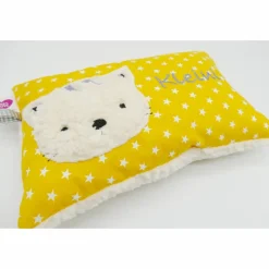 Namenskissen Taufkissen Kuschelkissen Kindergartenkissen Geburtsgeschenk  Schmusekissen Katze Kätzchen