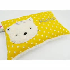 Namenskissen Taufkissen Kuschelkissen Kindergartenkissen Geburtsgeschenk  Schmusekissen Katze Kätzchen