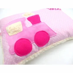 Namenskissen Taufkissen Kuschelkissen Kindergartenkissen Geburtsgeschenk  Eisenbahn Lok Lokomotive