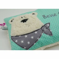 Namenskissen Taufkissen Kuschelkissen Kindergartenkissen Geburtsgeschenk Bär Eisbär Kuschelbär
