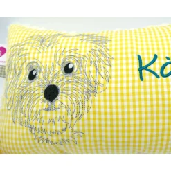 Namenskissen Taufkissen Kuschelkissen Kindergartenkissen Geburtsgeschenk  Bolonka