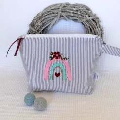 Namenskissen zu Kommunion oder Konfirmation, personalisiertes Kissen für Mädchen, Kissen mit Namen