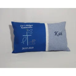 Namenskissen zur Kommunion Artikelnr. KK 52