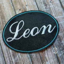 Namenspatch XXL für Schultüten mit Wunschnamen in schwarz oder weiß