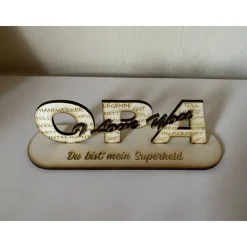 Namensschild zum Stellen