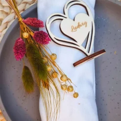 Namensschilder Hochzeit | Holz Tischdeko Hochzeit | Personalisierte Dekoration | Hochzeit Tischkarte | Gastgeschenk