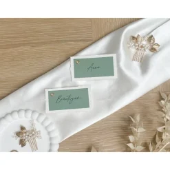 Namensschilder I Platzkarten I „Modern Greenery“ - Modernes & detailreiches Design - verschiedene Farben