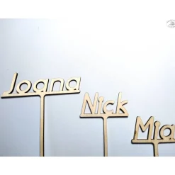 Namensstecker für Geburtstagsringe / Geburtstagskränze / Geburtstagsbretter