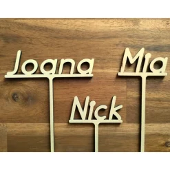 Namensstecker für Geburtstagsringe / Geburtstagskränze / Geburtstagsbretter