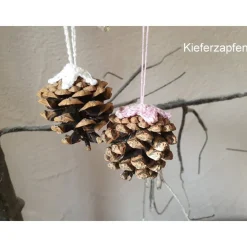 Natürliche Weihnachtsdeko: Kiefer- & Fichtenzapfen als rustikaler Baumschmuck – Winterdekoration zum Aufhängen