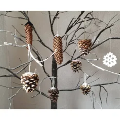 Natürliche Weihnachtsdeko: Kiefer- & Fichtenzapfen als rustikaler Baumschmuck – Winterdekoration zum Aufhängen