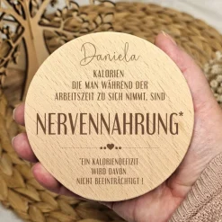 Nervennahrung Geschenk Kollegen, Vorratsglas mit Namen, Geschenk Arbeitskollegin, Geschenkidee Kleinigkeit Kollegin