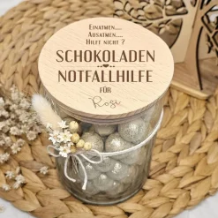 Nervennahrung Geschenk Kollegen, Vorratsglas mit Namen, Geschenk Arbeitskollegin, Geschenkidee Kleinigkeit Kollegin