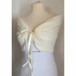 NEU! Stola,Bolero,Braut Stola, Hochzeits Stola,Schal,Umhang, Caplet!