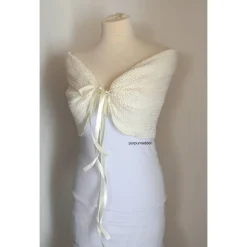 NEU! Stola,Bolero,Braut Stola, Hochzeits Stola,Schal,Umhang, Caplet!