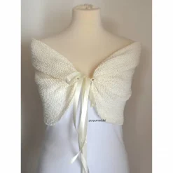 NEU! Stola,Bolero,Braut Stola, Hochzeits Stola,Schal,Umhang, Caplet!