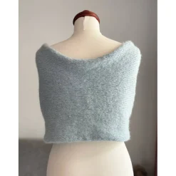 Neue Farbe! hellblau!Braut Stola HOCHZEIT,Milchcafe!BOLERO, Braut Stola!Alpaka, Seide!