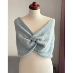 Neue Farbe! hellblau!Braut Stola HOCHZEIT,Milchcafe!BOLERO, Braut Stola!Alpaka, Seide!