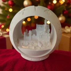 Neuschwanstein Windlicht Kugel – Magische 3D-gedrucktes Weihnachtsdekolicht