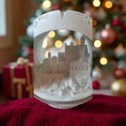 Neuschwanstein Windlicht Kugel – Magische 3D-gedrucktes Weihnachtsdekolicht