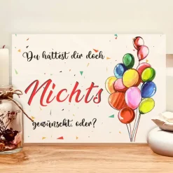 Nichts zum Geburtstag Geldgeschenk – Originelle Geschenkidee für Wunschlos Glückliche