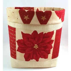 Nikolausbeutel, Weihnachtsutensilo, Stoffkörbchen