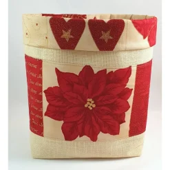 Nikolausbeutel, Weihnachtsutensilo, Stoffkörbchen