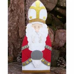 Nikolaus-Geschenkbox, Geschenk zum Nikolaustag, Weihnachtsgeschenk, Mitbringsel, Handarbeit aus Wellpappe