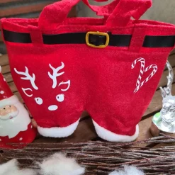 Nikolaushose Mini personalisierbar | Weihnachtsmann Hose als Geschenkverpackung | Lustige Nikolaus Geschenkidee für Kind