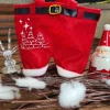 Nikolaushose Mini personalisierbar | Weihnachtsmann Hose als Geschenkverpackung | Lustige Nikolaus Geschenkidee für Kind
