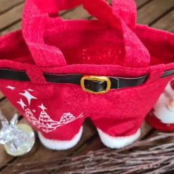 Nikolaushose Mini personalisierbar | Weihnachtsmann Hose als Geschenkverpackung | Lustige Nikolaus Geschenkidee für Kind