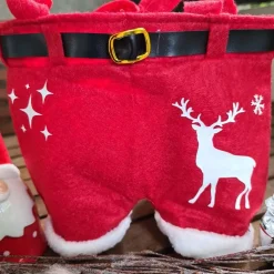 Nikolaushose Mini personalisierbar | Weihnachtsmann Hose als Geschenkverpackung | Lustige Nikolaus Geschenkidee für Kind